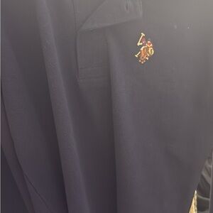 Navy Polo Shirt with Embroidered Logo